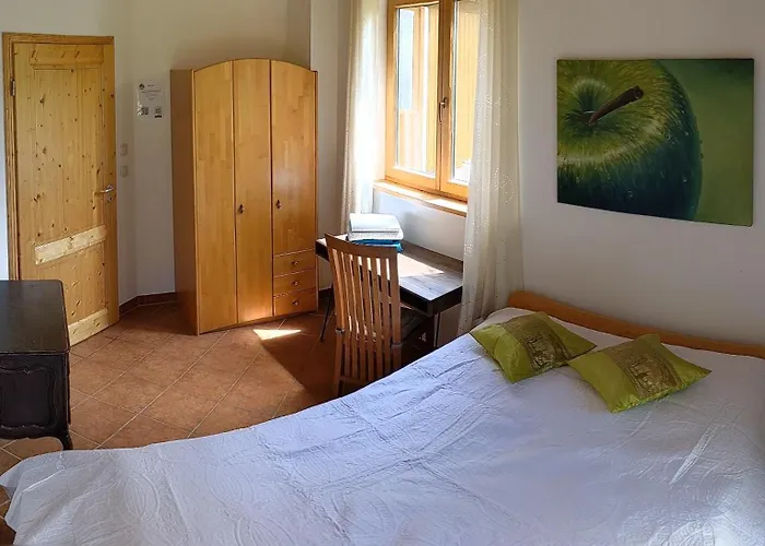 Séjour chez l'habitant - Doppelzimmer Mit Gartenblick